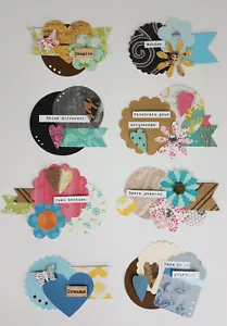 NEW set of 8 handmade 3D scrapbook embellishments Lot A - Picture 1 of 4