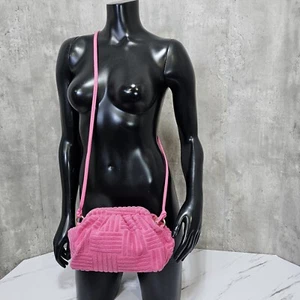 Wolkentasche Knödel Frottee Hot Pink Umhängetasche Mini Tasche - Bild 1 von 9