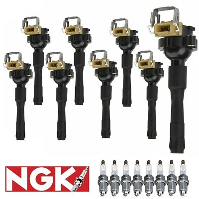Bobina de encendido 8 MK y bujía 8 NGK Platinum para Land Rover Range Rover BMW Foto 1 de 4