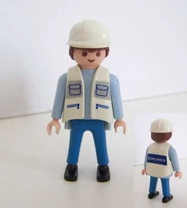 PLAYMOBIL (Z374) MER - Employé Société Conlines Chariot Elévateur HM500 4476 - Imagen 1 de 1