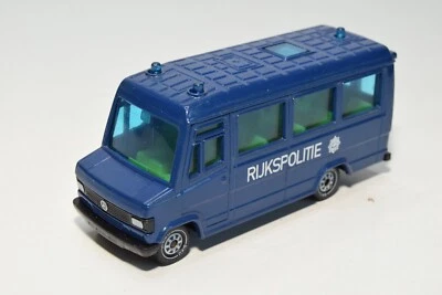 B67 1:55 SIKU 2012 MERCEDES-BENZ 809D VAN BUS RIJKPOLITIE POLIZIA OLANDESE EC... - Immagine 1 di 4