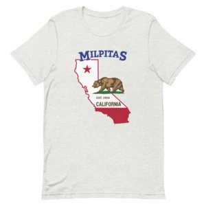 Milpitas California Home Town Pride Native City-State Souvenir Tee T-Shirt - Picture 1 of 15