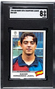 1999-2000 Panini UEFA Champions League Rookie Sticker Xavi Hernandez SGC 8 RC - Picture 1 of 2
