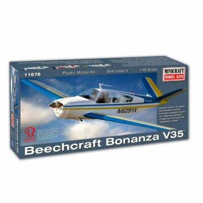 Minicraft Bonanza Airplane Model Kit (1/48 Scale) - 11676 - Image 1 of 4