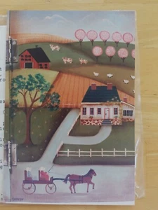 SHARON HOLMBERG 1985 COUNTRY OUTING FOLK ART PAINTING PATTERN - Picture 1 of 3