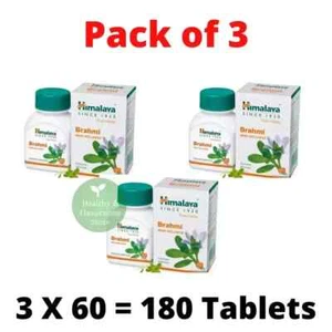 Brahmi Tablets | Herbel |Natural Cognitive Support ๐ง | 180 Tablets | 3 Boxes - Picture 1 of 7