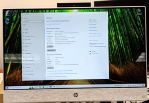 HP PAVILION ALL-IN-ONE 24-X026 PC 23.8in TOUCHSCREEN AMD A12 8GB 1TB HDD - Picture 1 of 4