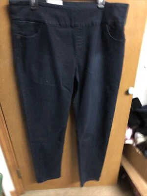  Nuevo Lola Anna reg talla 22 mujer lavado oscuro casi negro jeans elásticos impresionante  Foto 1 de 2