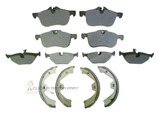 JUEGO DE PASTILLAS DE DISCO DE FRENO DELANTERAS Y TRASERAS ROVER 75 & MG ZT Y ZAPATOS DE FRENO DE MANO NUEVO Foto 1 de 1