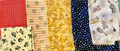 Stoffpaket,Stoffreste,Patchwork,Quilt,Baumwollstoff, Weihnachten, Christmas - Bild 1 von 4