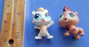 Littlest Pet Shop LPS 2 Mini Neonati Autentici (Cane e Scimmia?) Alto 1 1/8"  - Foto 1 di 4