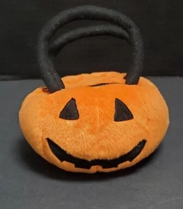 Girls Jack O Lantern Pumpkin Small Purse Bag Halloween Costume Accessory Zips - Picture 1 of 9