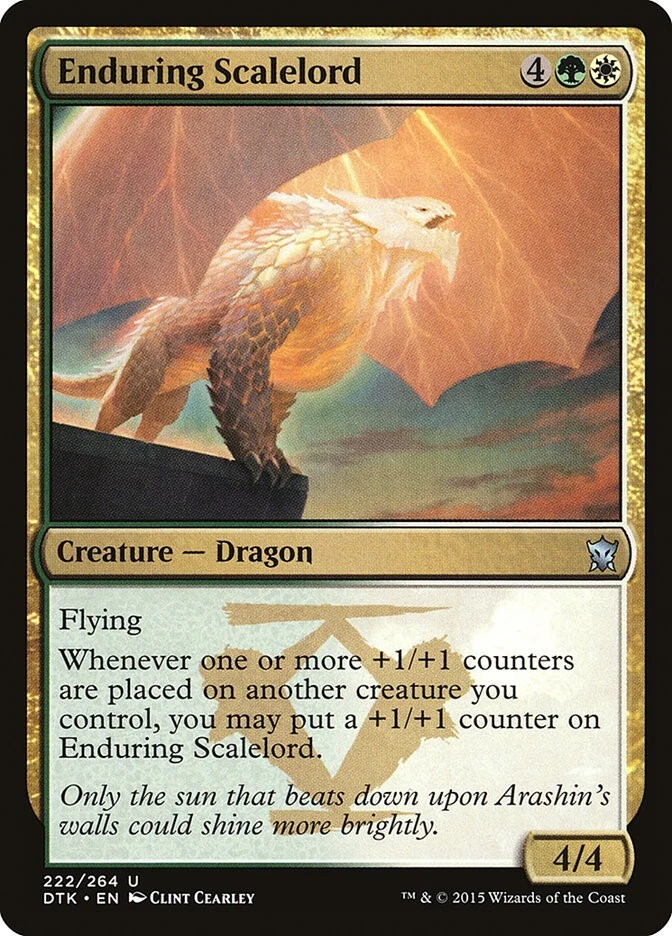Dragons of Tarkir Enduring Scalelord MTG Magic the Gathering NM - Image 1 of 1