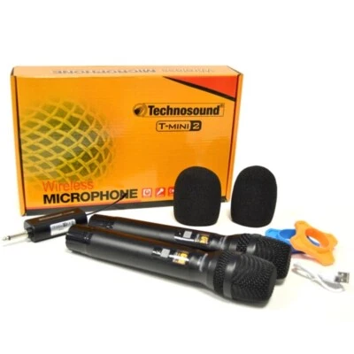 TECHNOSOUND TMINI2 doppio radiomicrofono uhf palmare multifrequenza NUOVO - Immagine 1 di 4