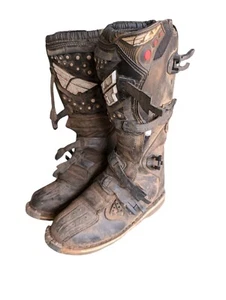 Botas de Carreras Fly Para Hombre Talla 10 Negras MAVERIK MotoCross ATV Botas Todoterreno. - Imagen 1 de 11