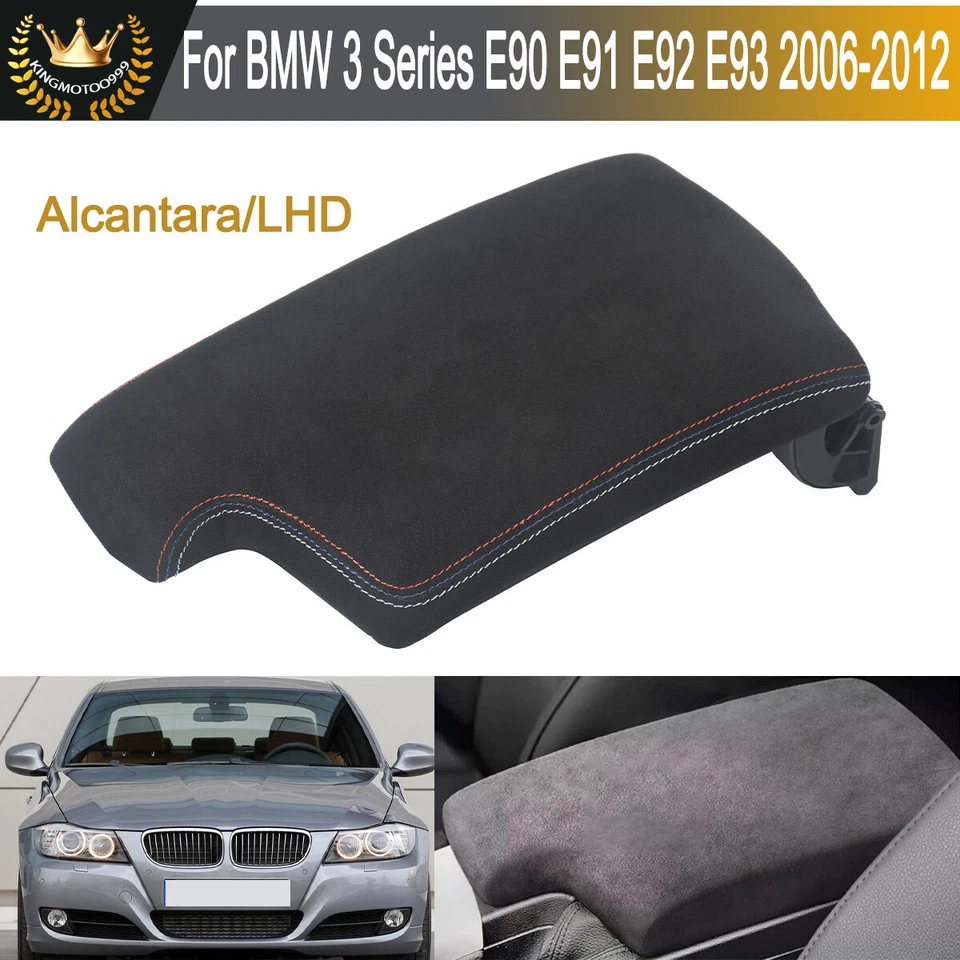M3 Stitch Center Console Armrest Cover For BMW 3 Series E90 E92 E93 2005-2012 - Image 1 of 4