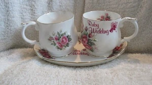 Ruby Wedding Queen's Fine bone china Gift Set - Picture 1 of 7