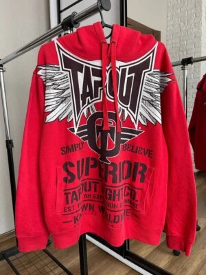 Pullover con Capucha Tapout Vintage Y2K Logo Grande Años 90 Talla L Foto 1 de 4