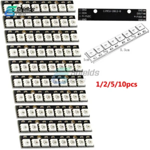 1-10PCS WS2812 5050 8-Bit RGB LED Lamp Panel Black Board LED Module for Arduino - Bild 1 von 28