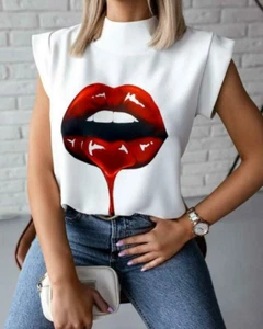 Blusas Tops De Mujer Camisas Moda Blusa Elegante Casual Corta Nueva Camisa - Picture 1 of 15