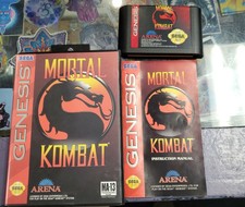 Mortal Kombat (Sega Genesis, 1993) Complete in Box Excellent Condition