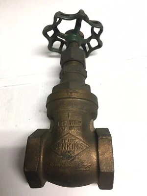 1” Brass gate Valve Jenkins - Image 1 of 4