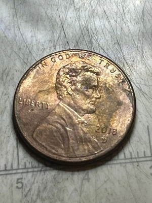 2018 D Penny Double Strike Through One Of A Kind - Image 1 of 4