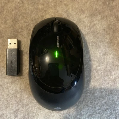 Microsoft - Wireless Mouse 5000 1387 Laser 5-Button With USB Dongle Works - Image 1 of 4