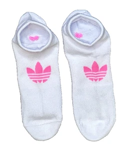 Adidas Originals, Einzelpaar, NS weiß-rosa Socken Größe: Herren 8-12, Damen 10-13 - Bild 1 von 3