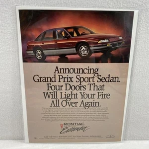 Vintage Print Ad 80's Pontiac Grand Prix Genuine Magazine Advertisement Ephemera - Picture 1 of 4
