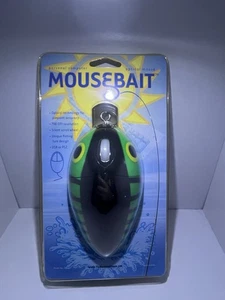 MouseBait Optical Fishing Lure Mouse, USB Wired Black/Green Vintage New In Box - Picture 1 of 5