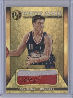 2014-15 Panini Gold Standard White Gold Threads Prime /25 Yao Ming #47 HOF - Image 1 of 2
