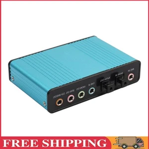 USB 6 Channel 5.1 External Optical Audio Sound Card for Notebook PC(Blue) - Bild 1 von 8