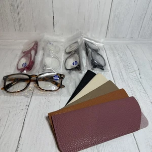 Juego de cinco gafas de lectura + 5,0 con estuches - Imagen 1 de 12