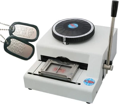 Embossing Machine 72-Characters Card Embosser Printer Code ID PVC Stamping Credi - Image 1 of 4