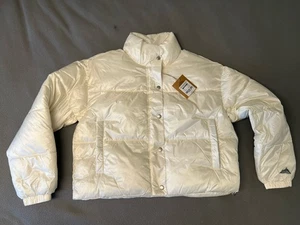 Basin & Range women’s med. white Boxy Puffer Jacket Apres-Ski $99 NEW NWT - Picture 1 of 12