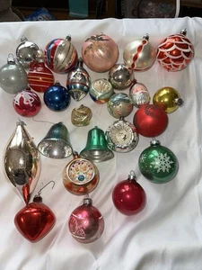 Lotto Ornamenti Vintage Rientro Strisce Tonde W. Germania Polonia Brite Lucido. 26 pezzi - Foto 1 di 24