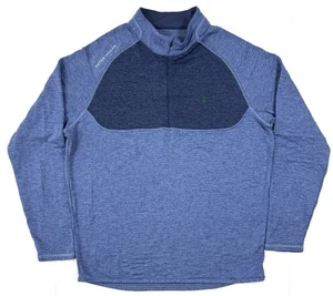 Peter Millar Herren Maven 1/4 Reißverschluss Pullover Größe Medium Calusa Pines Golfschläger - Bild 1 von 14