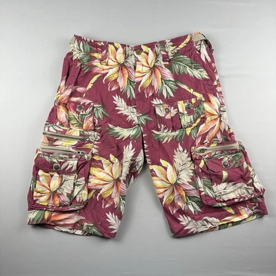 Pantalones Cortos Carga Polo Ralph Lauren Floral Estilo Fatiga Hombres Talla 32 Cremalleras Snap Premium Foto 1 de 4