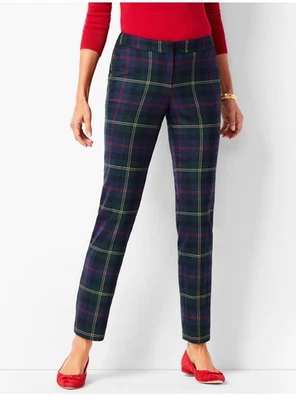 Talbots Tartan Plaid Hampshire Ankle Pant Women’s Size 10 Wool Blend - Image 1 of 4