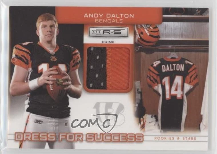 2011 Panini Rookies & Stars Dress for Success Jerseys Prime /50 Andy Dalton RC - Image 1 of 2
