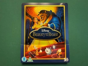 Disney Beauty and the Beast 3D & 2D SteelBook Blu-ray Region Free, Used Japan VF - Bild 1 von 5