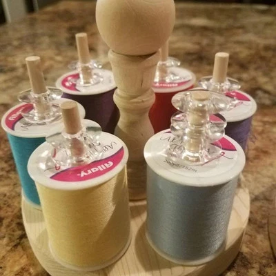 Carrito de hilo de coser, soporte de bobina organizador de almacenamiento soporte de hilo de bordar Foto 1 de 4