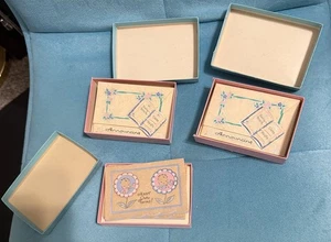 Vintage Gibson Birth Announcements In Box With Envelopes Unused Twins Baby - Picture 1 of 10