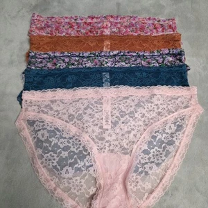 Victoria's Secret 5-teiliges Spitzen-Bikinihöschen Damen Medium neu ohne Etikett - Bild 1 von 2