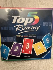 Ravensburger Top 5 Rummy Juego de Tablero Suerte Quiz Fiesta Nuevo - Imagen 1 de 4
