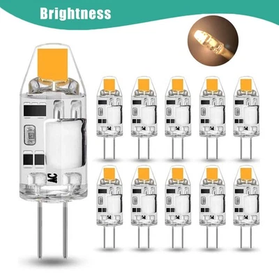 10x G4 COB 3W led bulb warm white Capsule Lamp No-dimmable Corn Bulbs AC DC 12V - Image 1 of 4