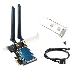 PCIe WiFi Bluetooth Card FV-AC1200 Dual Band 867Mbps w/ High Low Profile Bracket - Picture 1 of 12