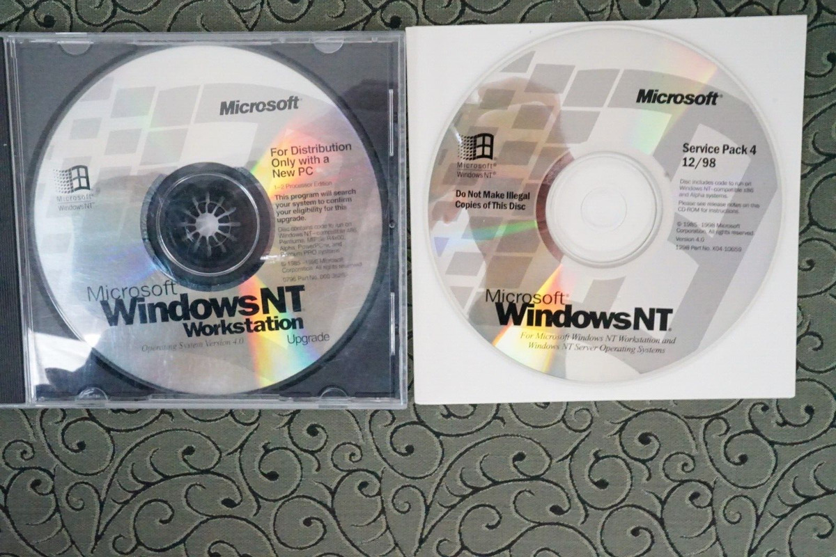 Microsoft Windows NT Operating Systems Software CDs Microsoft Windows NT Operating Systems Software CDs