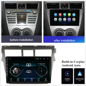 9" Android 11 Car Stereo Radio GPS WiFi RDS For 06-12 Toyota Yaris Sedan Carplay - Picture 1 of 12